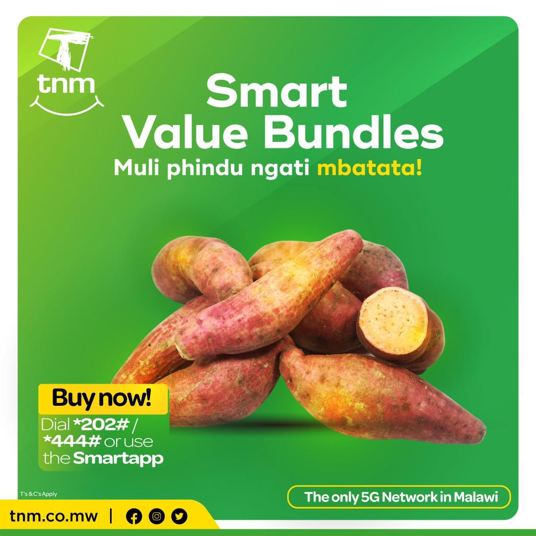 Kwakoma ndiku TNM ndi Smart Value Bundles.

#zamahapebasi
#TNM
#smartvaluebundles
