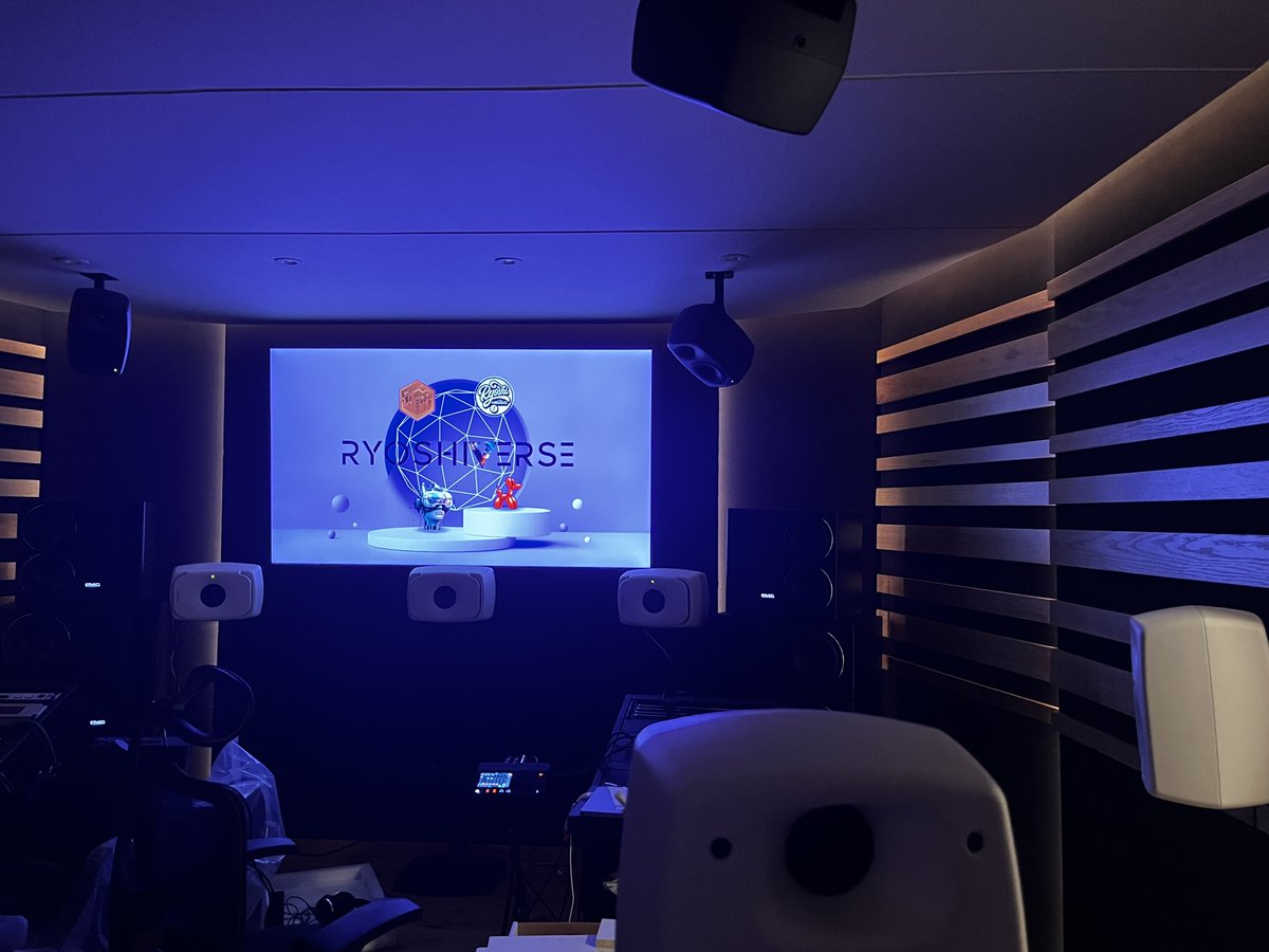Yesterday, we gave a behind the scenes look on some of our operations. Over the next few weeks we'll be watching the studio build complete, and here's a sneak peek of where it's at! 🎧

#ryoshiverse #viz #verse #musicstudio