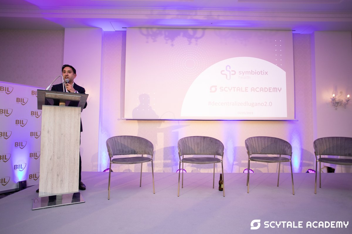 scytaledigital's tweet image. 3/ Symbiotix Health is building a blockchain health data marketplace, transforming health data into a tradable asset using NFT technology. Symbiotix will use @AventusNetwork enterprise blockchain technology stack to create a marketplace. #scytaleacademy #decentralizedlugano