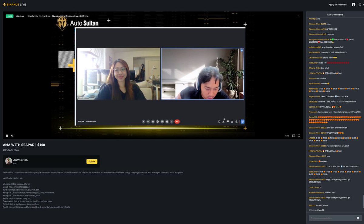 SeaFi_AI's tweet photo. The AMA session between SeaPad and AutoSultan was a huge success! ❓

We discussed the current market situation, upcoming projects, and our direction.

A big thank you to the over 7k audience for listening and joining us. 🏄‍♀️🏄‍♀️

Recap link: https://t.co/lpzoYk4ISN

See you next time!
#AMA #SeaPad #AutoSultan
