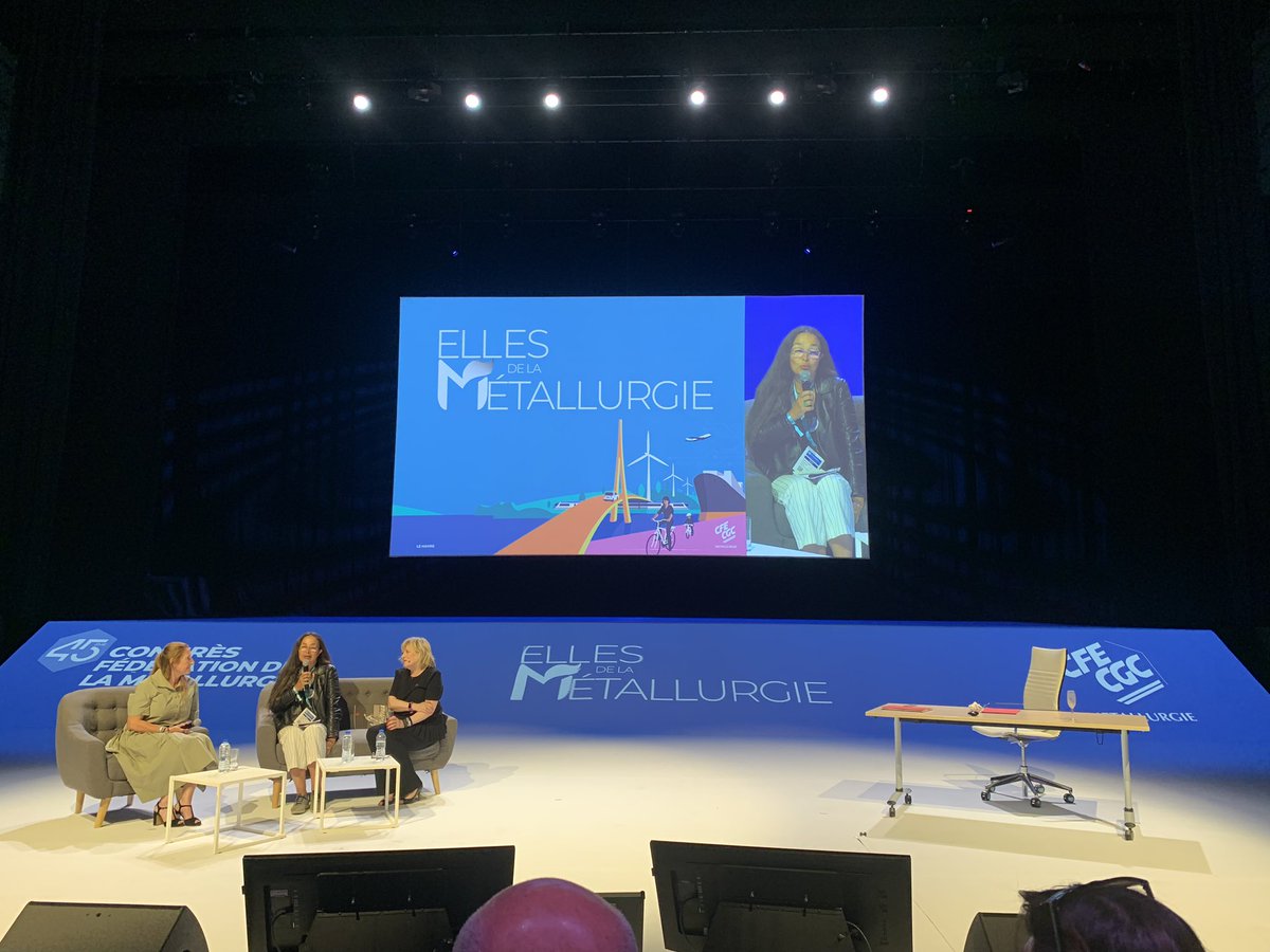 SMIDEFCFECGC's tweet photo. #congresmetalcfecgc avec @BlandineMetayer  #JeSuisTop et notre réseau @#EllesDeLaMetallurgie animé par Véronique ChowChine. Débat sur l’égalité pro avec cecile hermeline. On doit tous être vigilants !!… bravos ! @Metalcfecgc https://t.co/gNG3lb3Ouf
