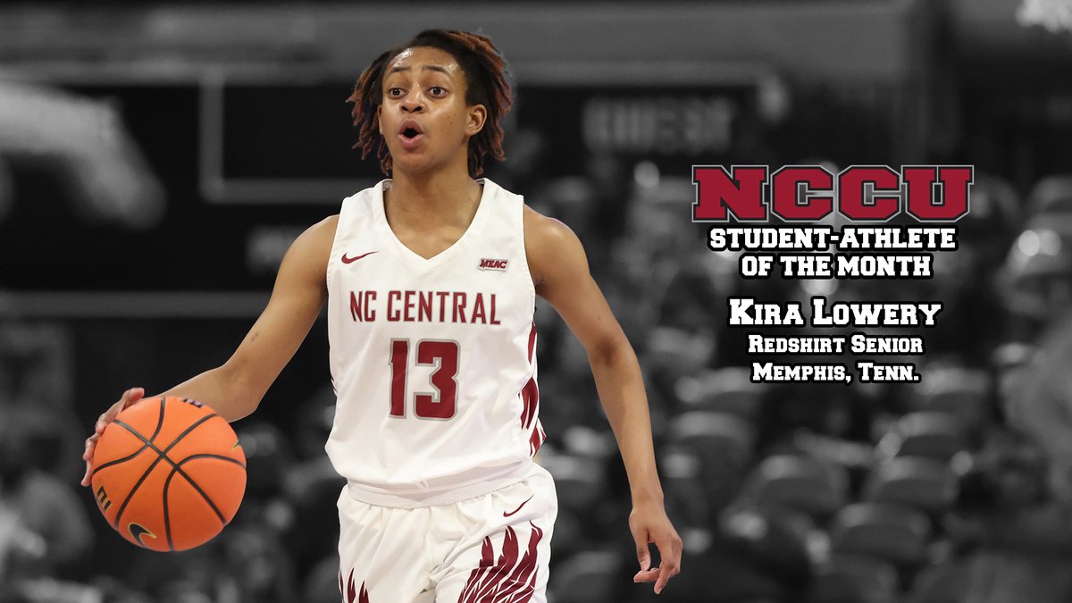 AWARDS: Congratulations to NCCU women's basketball guard Kira Lowery, who was named NCCU Student-Athlete of the Month.

FULL STORY:
nccueaglepride.com/news/2023/6/6/…

#EaglePride <a href="/NCCUWBB/">NC Central WBB</a>