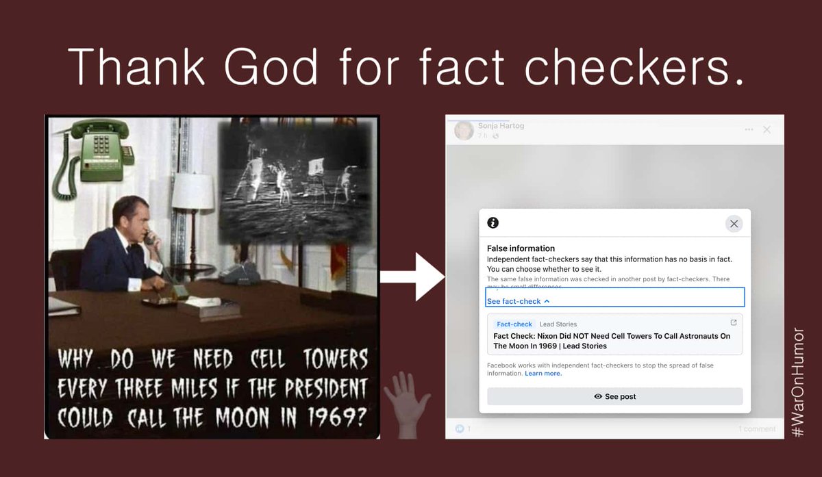 So happy with them. #factcheckers #moonlanding