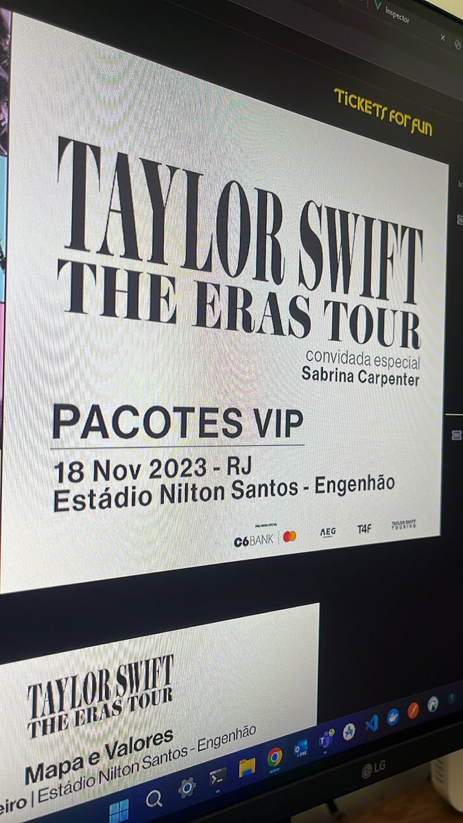 pecabralsantos's tweet photo. Enfim meu momento chegou, meus amigos. Finalmente vou conseguir ver a deusa @taylorswift13 @taylornation13 #BrasilTSTheErasTour ♥️ https://t.co/CbbodF0XHH