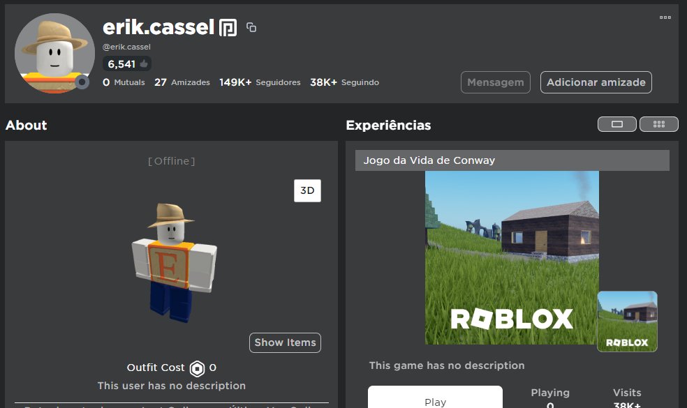 RTC em português  on X: CURIOSIDADE: A conta do Roblox no