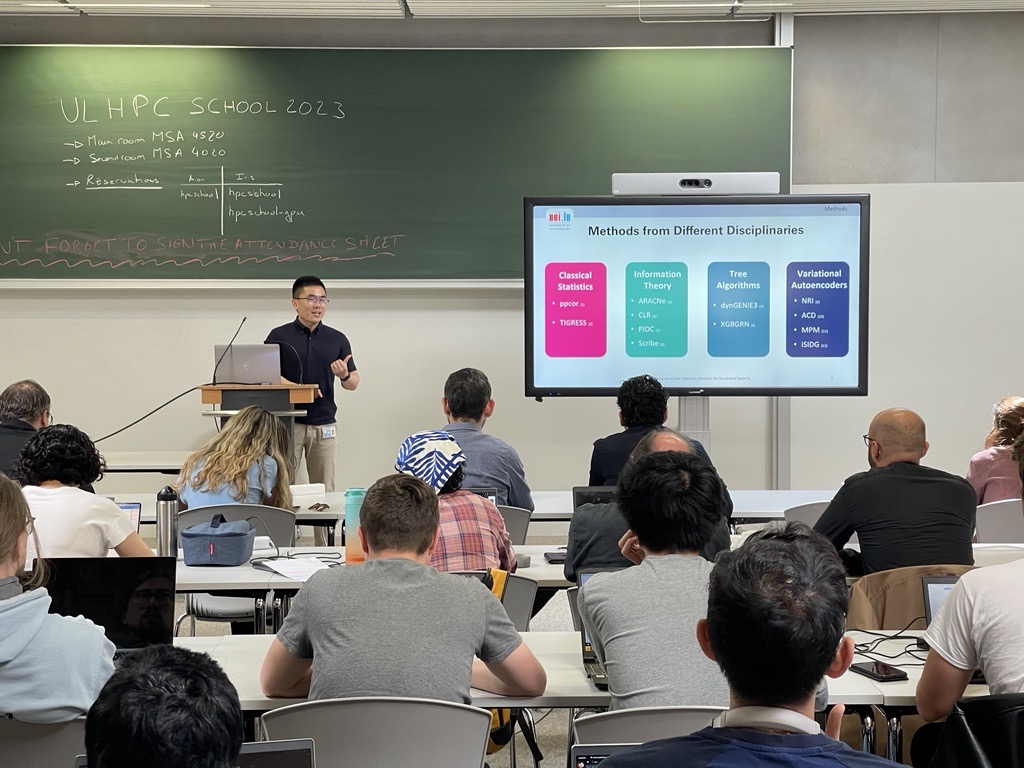 ULHPC's tweet photo. Many thanks to M. Habera, A. Wang and N. Gozalpour for sharing with us their feedback on the #Graviton3 cluster as part of the #AWS x @ULHPC collaboration presented by E. Oliveira this morning #ULHPCSchool @uni_lu 

https://t.co/MGvOV8MkXo
https://t.co/UplV9WuHHM https://t.co/pR2o7vdM8Y