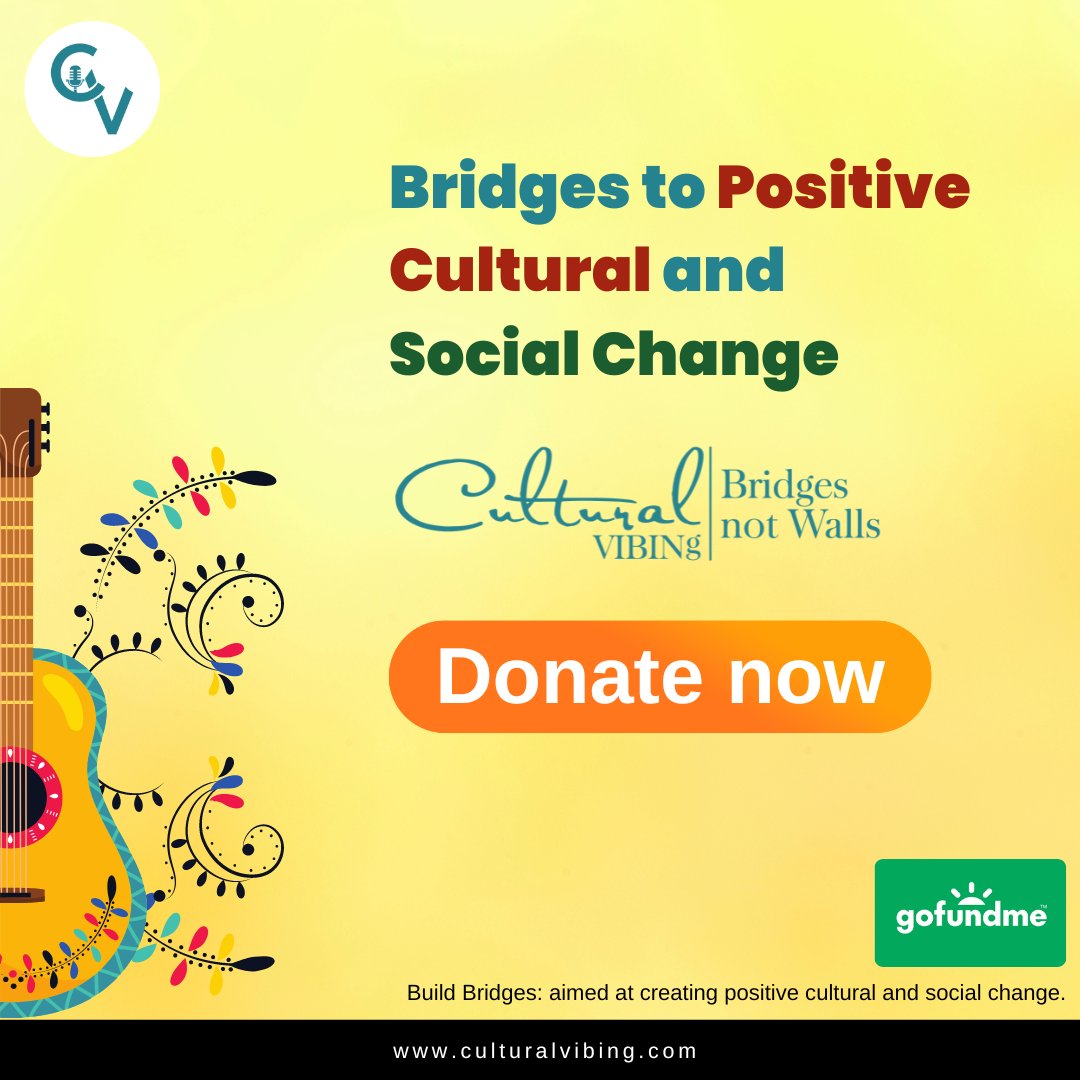 CulturalVIBINg's tweet photo. Build Bridges: aimed at creating positive cultural and social change. Donate - https://t.co/ME7gNEOZk1
#Cultural #Domation #fundraising https://t.co/uJ1Jkm8Gom