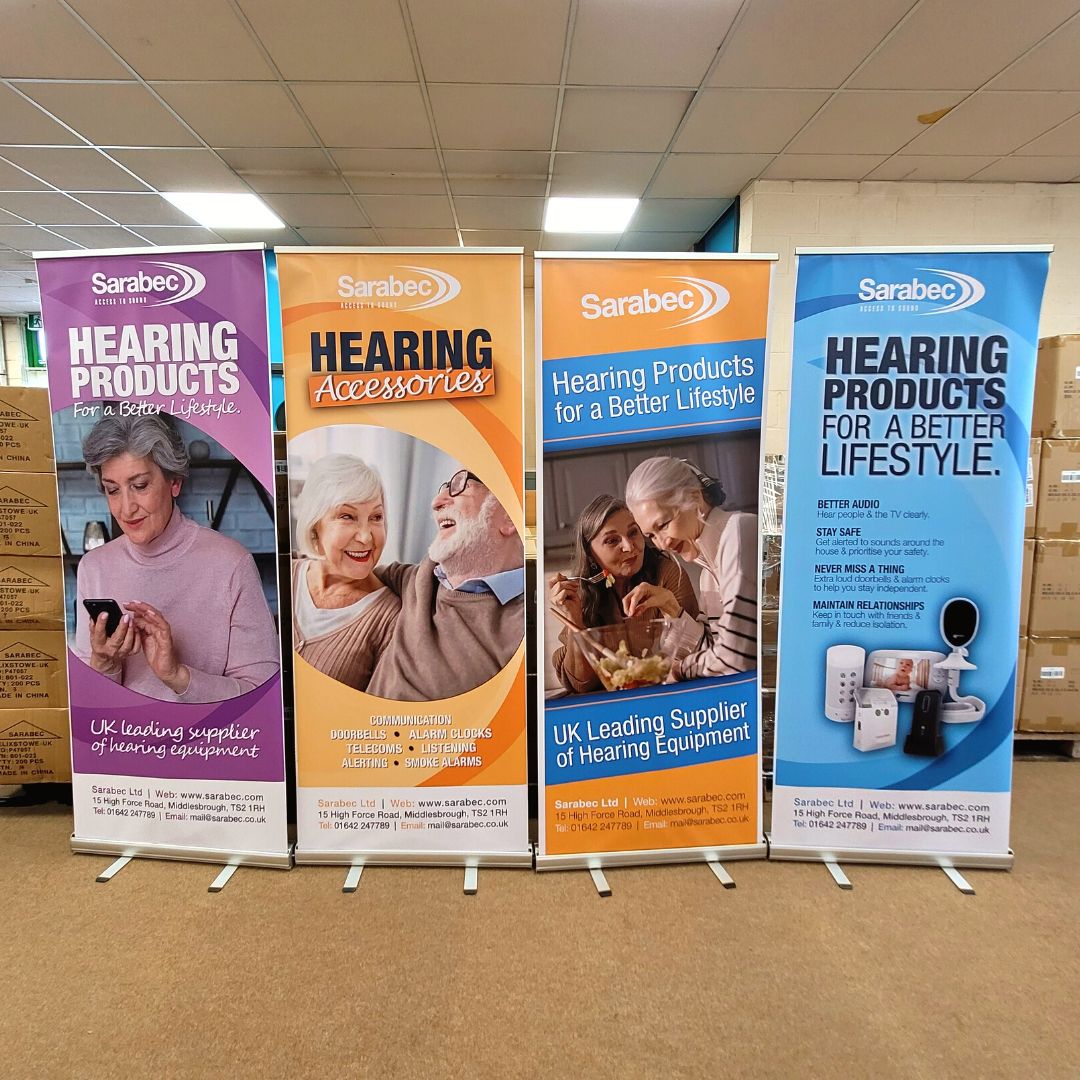 📢 NEW BANNERS! 🥳

We spruced up our Sarabec banners! You'll see them in action tomorrow when we share content from our Product Training Day with local authorities and charities!

#hearing  #hearingloss #sightimpairment #deaf #deafness #deafcommunity #hearingimpairment #sound