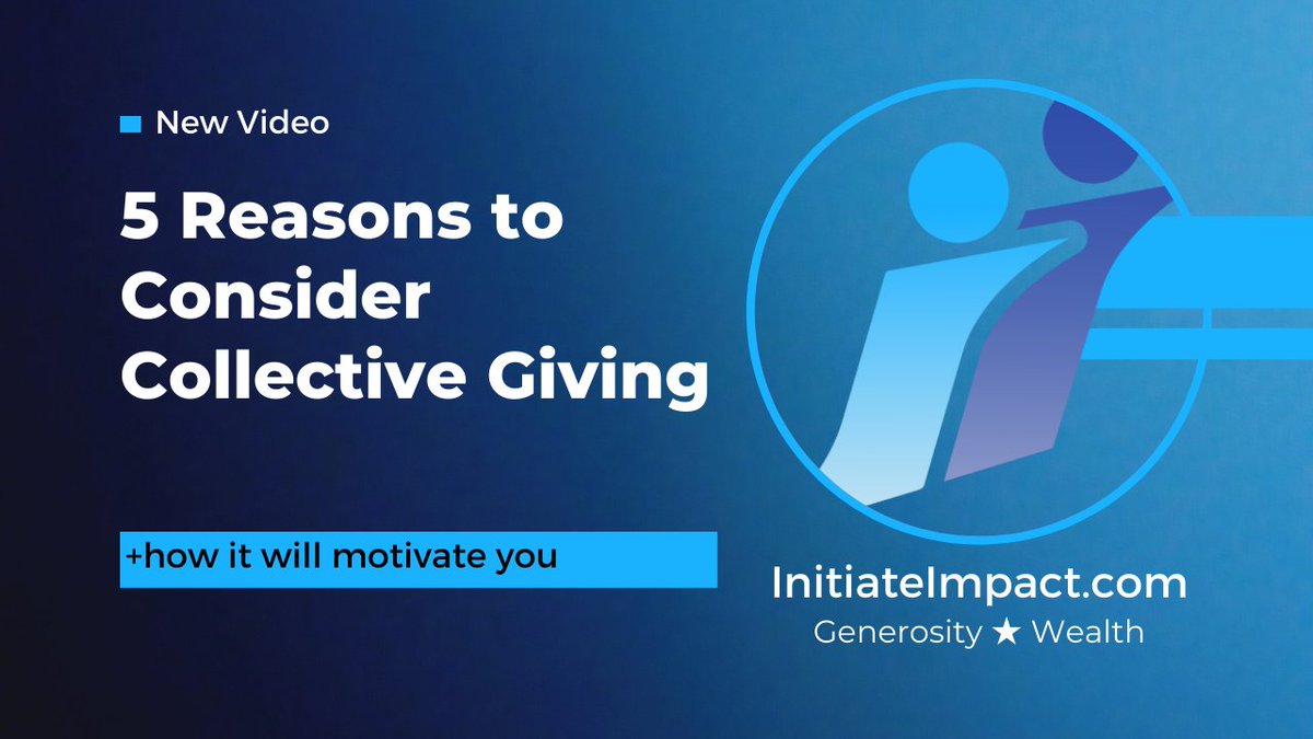 This week's ii video will give you 5 things to know about collective giving.

#givingcircles #collectivegiving #philanthropy #charitablegiving #impact