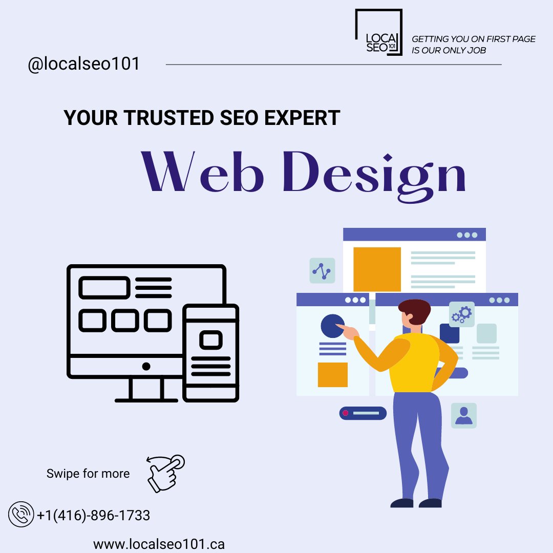 LocalSeo1O1's tweet image. 🌟 Exciting News! 🌟

Are you ready to take your online presence to the next level?

💻 Visit our website at localseo101.ca

📞 Feel free to give us a call at +1(416)-896-1733

#WebDesign #UserFriendlyWebsites #EngageYourAudience #BusinessGrowth #LocalSEO101