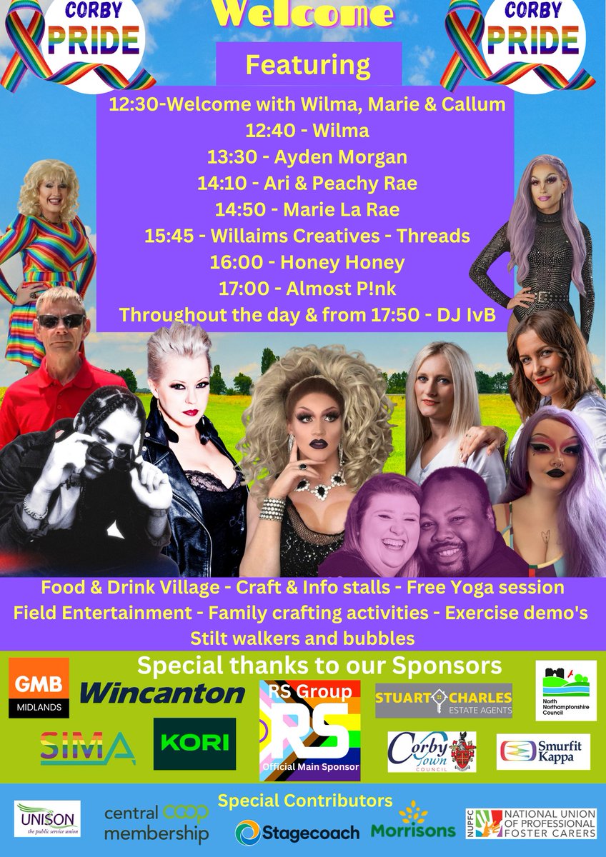 Full stage line up announced.  There will also be free a yoga session, Zumba and Clubbercise demo's, face painting, childrens crafts, stilt walkers on the field as well as a food and drinks village. Bring your deckchairs and picnic blankets and come and enjoy the day with us.