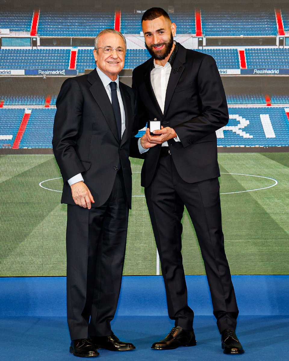 realmadriden's tweet image. 💬 Florentino Pérez: "When you arrived you were almost a child and today you leave as one of our greatest legends. Your legend will last forever as a beautiful love story between @Benzema and Real Madrid."
#GraciasKarim