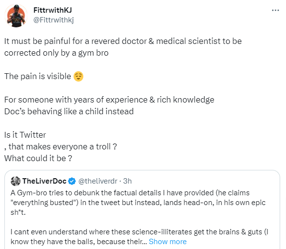 TheLiverDoc On Twitter Gym bro s Trolling Me By Supporting Another 
