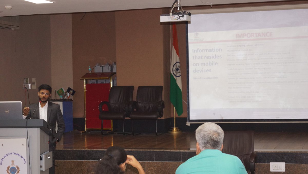 Siddharth Kumar from 3ETS delivered an enlightening session on Cloud, Drone, and IOT Forensics at CDTI, Chandigarh. Participants gained valuable insights into malware detection and its forensic analysis for mobile devices.
#DFIR #CloudForensics #DroneForensics #IoTForensics #3ETS