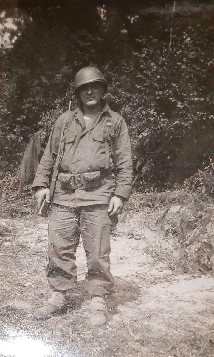 s_cardello's tweet photo. 79 years ago today my Dad Pfc. Sam J Cardello and 150,000 men of the Allied Forces stormed the beaches of Normandy.  He survived the day and the war. In Dec he found himself marching into the Ardennes Forest for what is now known as the Battle of the Bulge. My Dad, my Hero. https://t.co/lm8qB9xYHV