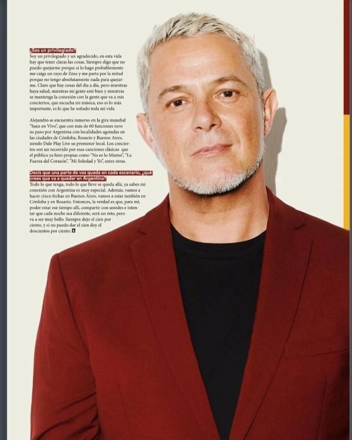 En nuestro #EntreviSanz de hoy recordamos el reportaje de <a href="/AlejandroSanz/">Alejandro Sanz</a> dado a #florenciamurua para <a href="/BillboardArg/">Billboard AR</a> en ocasion del inicio de su reciente gira por Argentina. 
 #MartesDeEntrevistas #Reportaje
#EntreviSanz #Conexión #Fams
#ATuLadoEnCadaGolpe
#SumergidasArgentinas