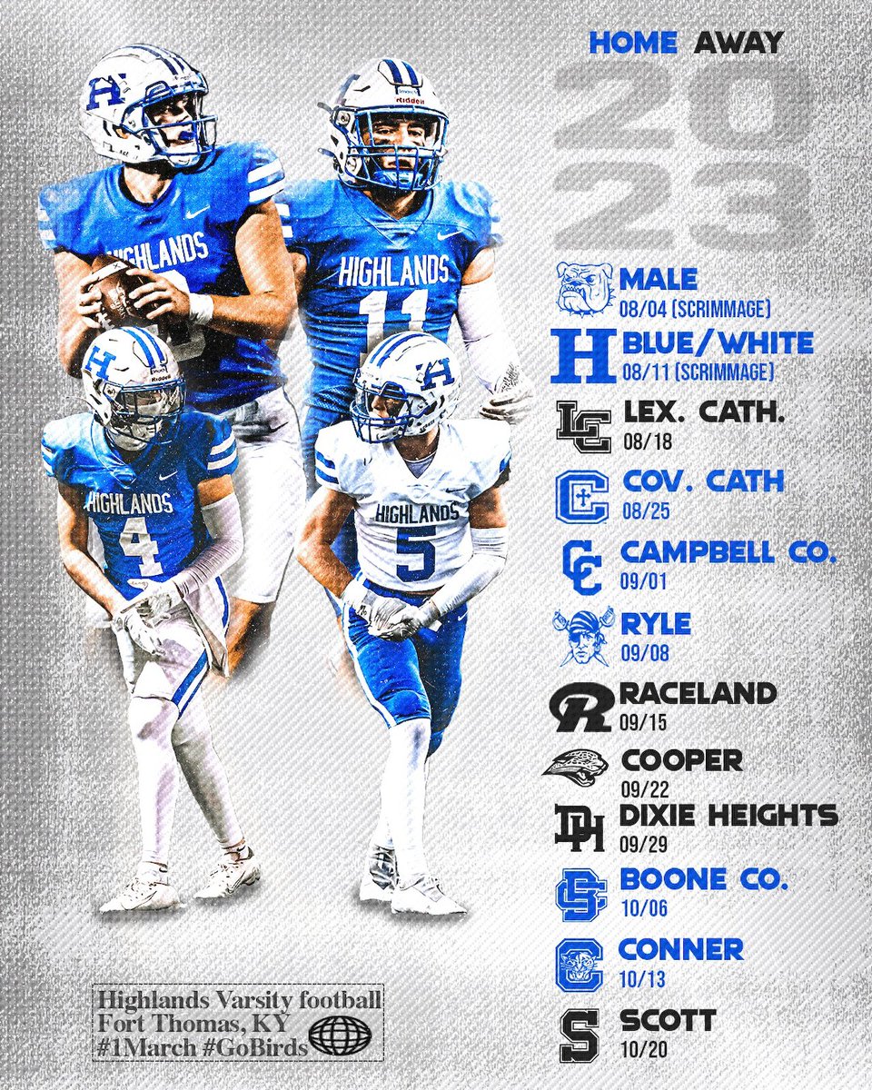 Check out the varsity football schedule for this year. Now is the time to join the Foundation Club to get the best seat in the house. For more info and to join, visit FTEF.org/foundation-club
#FTEF #football