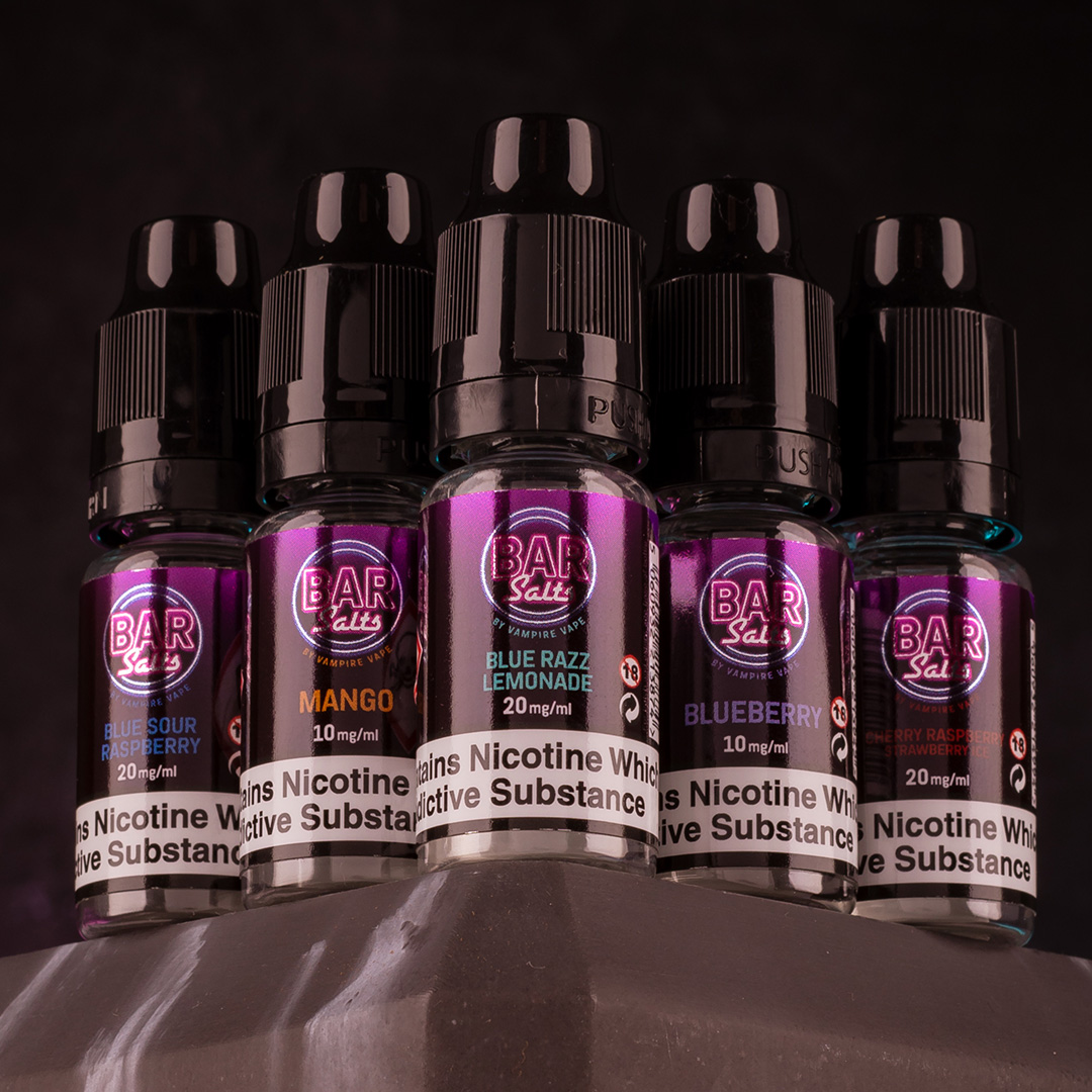 Bar Salts by Vampire Vape are nic salts based on the best-selling flavours of disposables. These alternatives are a more affordable and sustainable way to vape!

🔞 - totalvapour.co.uk/search/Vampire…