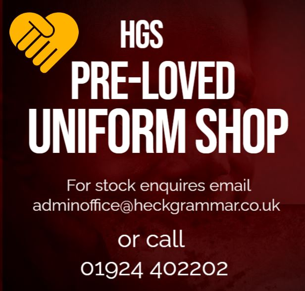 HeckGrammar's tweet image. Did you know HGS now has a pre-loved uniform shop? We hope this service will help our parents save on uniform costs and of course help the environment.
A full stock list will soon be available on our website, but in the meantime, please contact us for stock information #preloved