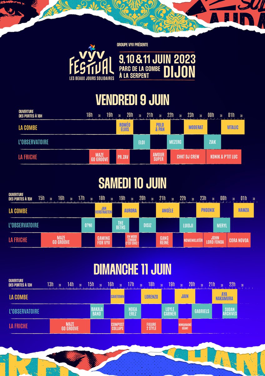 📆 Ce week-end, retrouvez MGEN au @Vyv_Festival !

🎵 Concerts, initiatives sociales et moments d’échange sont au programme.

Nos équipes vous proposeront des animations et des ateliers durant ces 3 jours !