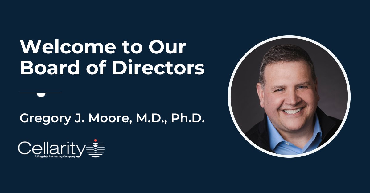 Today we welcome Dr. Gregory J. Moore to our Board of Directors. His expertise in big tech and life sciences innovation at Microsoft and Google will be invaluable as we apply #singlecell and #AI technologies to transform the way medicines are created. cellarity.com/news/cellarity…
