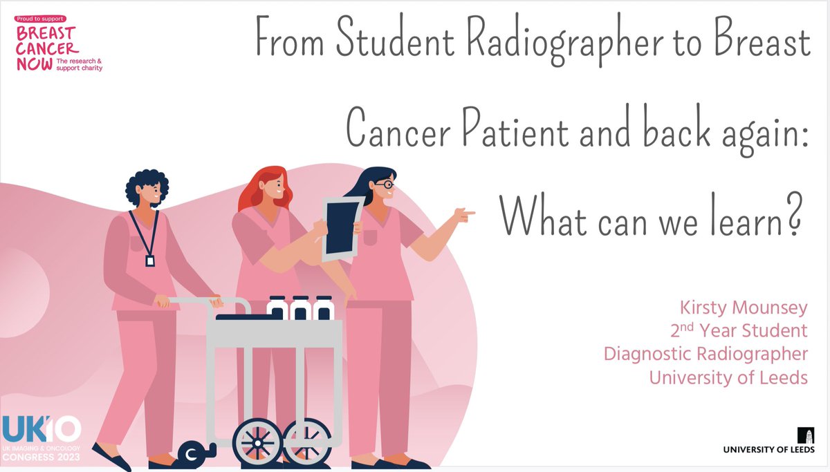 Following on from the amazing plenary session this morning with @christheeagle1 I’ll be sharing some of my experiences as a patient in tomorrows session L4 13.45-14.45pm alongside another great talk from @ben_imaging #UKIO23 #studentradiographers #raddiary