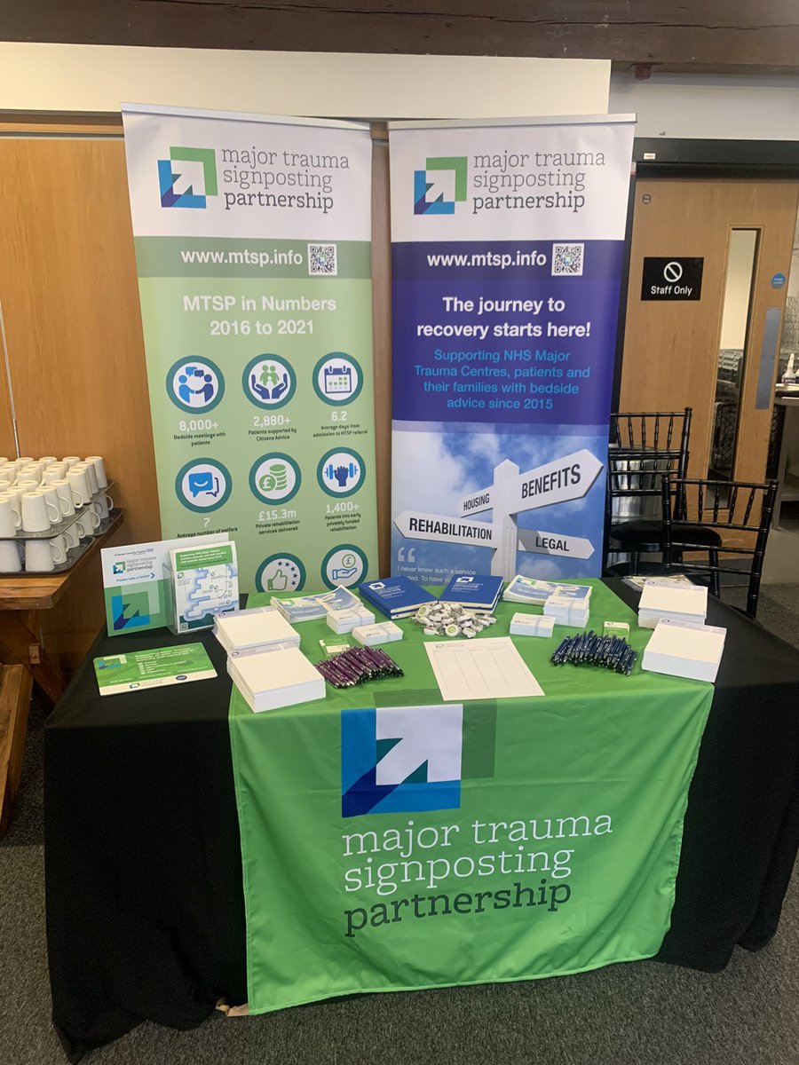 Come and say hi to <a href="/SianRMTSP/">Sian Richardson</a> and I at our <a href="/MTSP_Service/">MTSP</a> stand at the <a href="/TraumaCareUK/">Trauma Care Charity UK</a> conference today in Manchester 👋