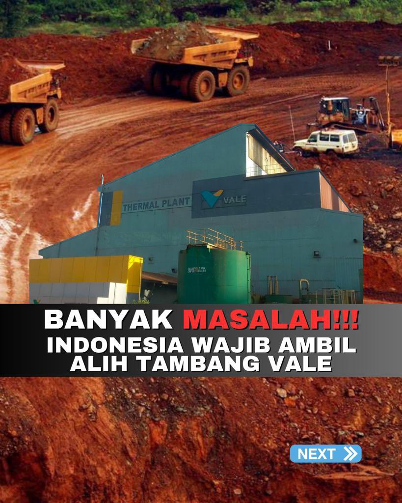 aewin86's tweet photo. Tidak terasa 50 tahun lebih sudah PT Vale menguasai kandungan nikel tanah air Indonesia, khususnya di Kabupaten Luwu Timur. Selama itu pun berbagai masalah terjadi, mulai dari persoalan lingkungan, minimnya penyerapan tenaga kerja lokal, hingga transfer pengetahuan teknologi yang lambat.

#DukungJokowiAmbilVale
#KembalikanTambangIndonesia
Ambil Alih Tambang Vale