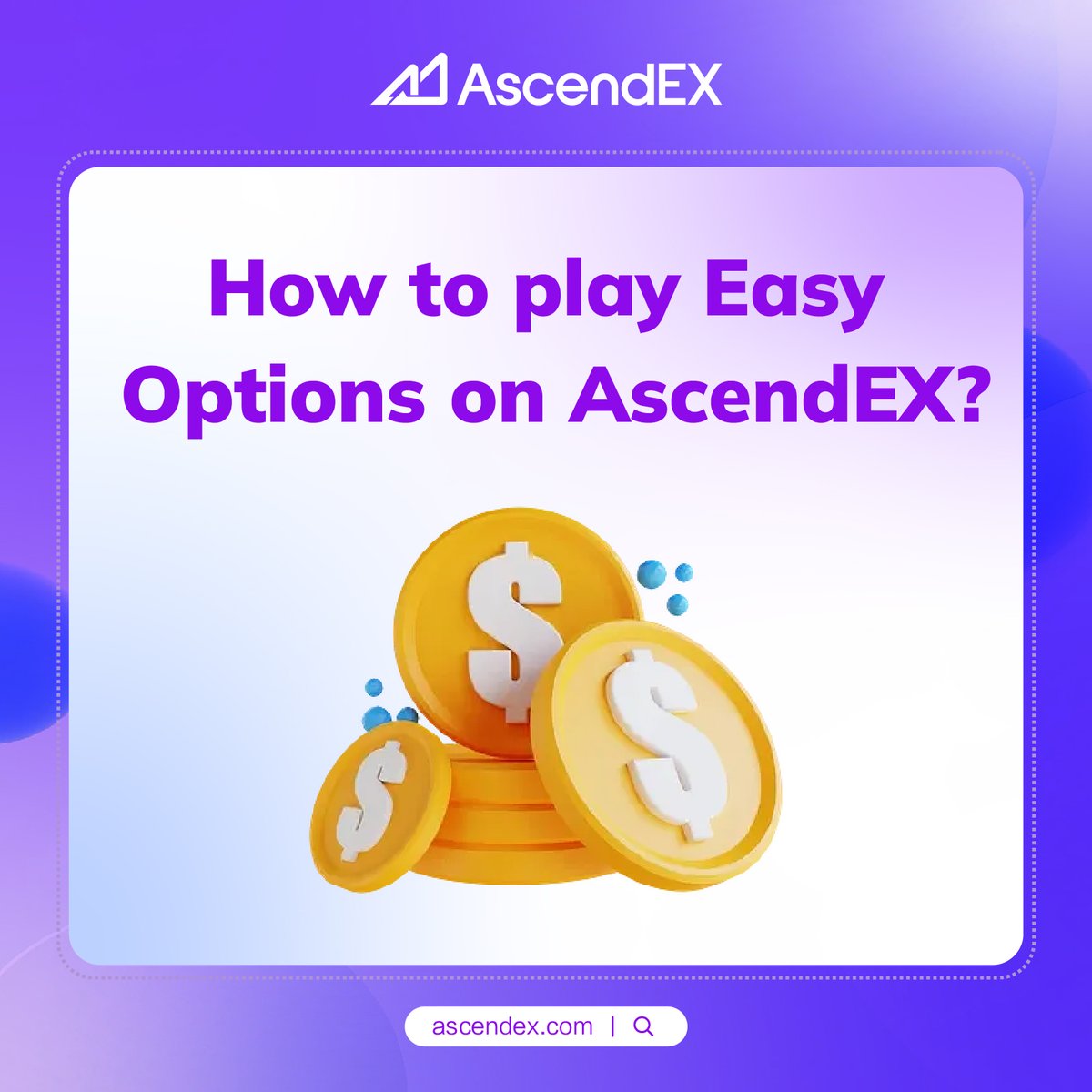 AscendEX_'s tweet photo. 🚀#AscendEX Easy option feature allows for simplified trading, making it easier for traders of all levels to participate in the options market. 

💰Start trading now and take advantage of our user-friendly platform👉https://t.co/Nb5AiJQSOB

#AscendEX #EasyOption https://t.co/ikDhk3AHJW