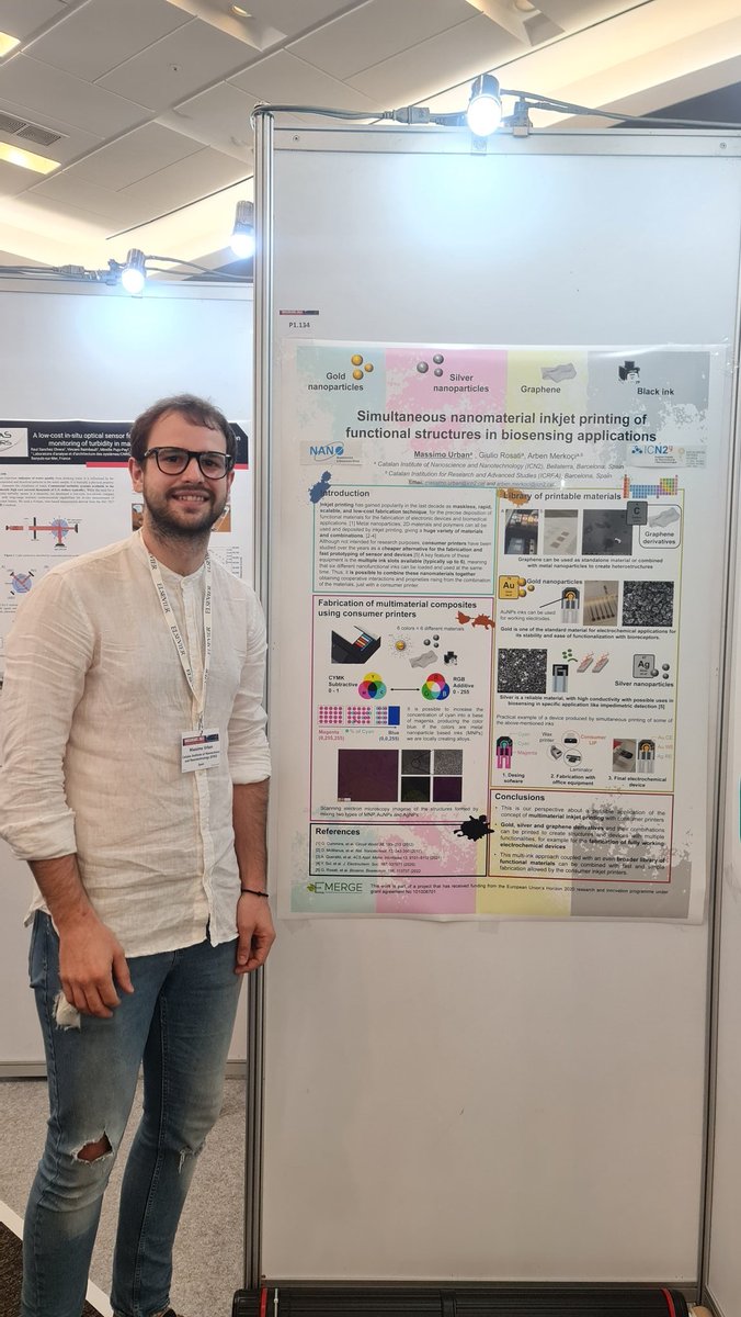 merkoci_group's tweet photo. Today, we had the poster presentations by Dr. Andrew Piper, a postdoctoral researcher, and Massimo Urban, PhD student of the group.
Congratulations to both for your hard work!
#Biosensors2023 #busan
#nanotechnology #nanobiosensor https://t.co/nP2e9mZSRd
