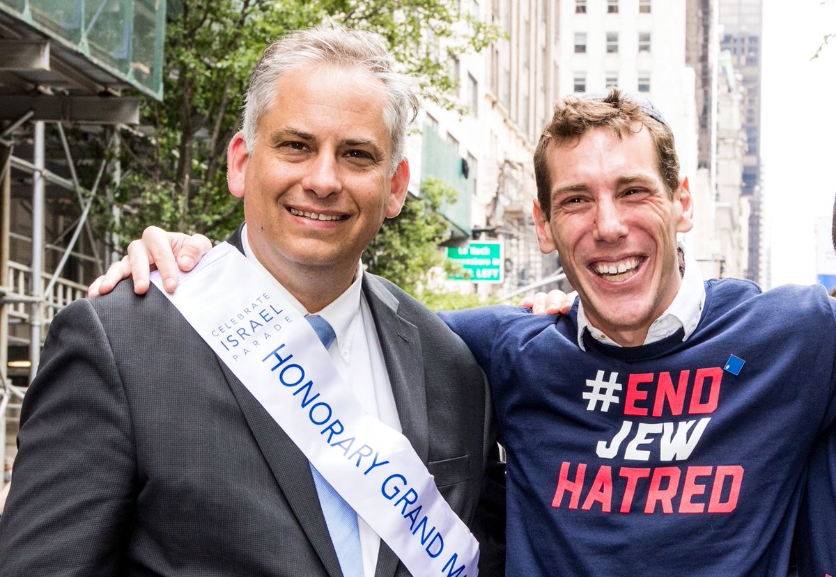 I was privileged to march at the @CelebrateIsrael Parade with my friend Joey Borgen, a #Jewish fighter.

Joey was severely beaten in 2021 in a violent #antisemitic attack, while walking to a pro-Israel rally in Manhattan. 

#EndJewHatred, #JewishandProud @EndJewHatred