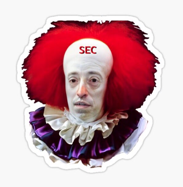 At this point selling a banana in your local store is selling an unregistered security according to SEC and this clown 

Trying to act like u protect people after you completely ignored made-up FTX &amp; FTT. Oh the irony