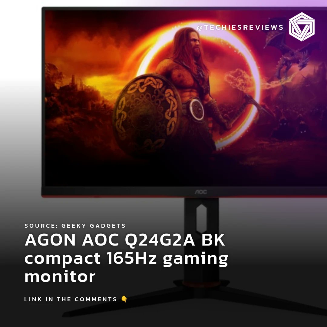 techiesreviews's tweet image. Get the ultimate gaming experience with the AGON AOC Q24G2A BK gaming monitor! 🎮💻👀 #GamingMonitor #AGONAOC #GeekyGadgets 

Question: What&apos;s your favorite feature in a gaming monitor?