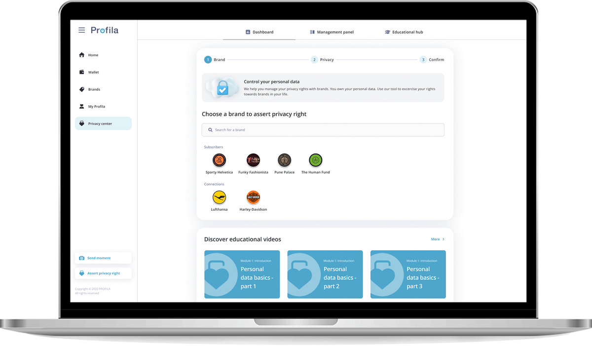 ProfilaPrivacy's tweet photo. The majority of consumers care about what kind of data they share with retailers and service providers, a new study finds (https://t.co/GjOWeSdOCZ).

On Profila you are able to share exactly what data you what.

👉Register to whitelist for your Profila: https://t.co/OjsHuX9Cpm https://t.co/hNH8DCkXDp