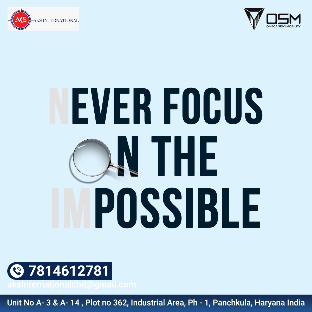 Never Focus on the Impossible
.
#MotivationMonday #Inspiration #MotivatedMindset #GoalGetter #SuccessMindset #StayDriven #DreamBig #AchieveGreatness #NeverGiveUp #PositiveVibesOnly #PushYourLimits #MotivationMatters #BelieveInYourself #YouCanDoIt #BeYourBestSelf #MotivationNation
