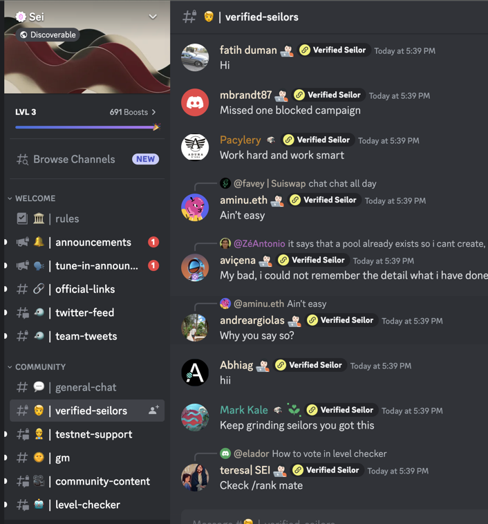 GACryptoO's tweet image. 📢 Claim "Verified Seilor" Role On #SEI Discord & get verified this role via #HumaNode Face verification
🔹Join DC: discord.gg/sei
🔹Click on "Linked Roles"
🔹Follow the steps ✅
❤Like & Retweet🚛LFG🚀