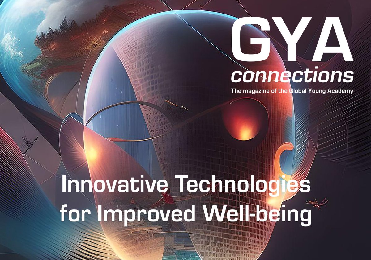 Introducing  Connections 11, which explores the theme Innovative Technologies,  features AI-generated images, and presents our new members! Oh, there's  aloo an AI advice column for #ERCs. Check it out here: globalyoungacademy.net/publications/g…