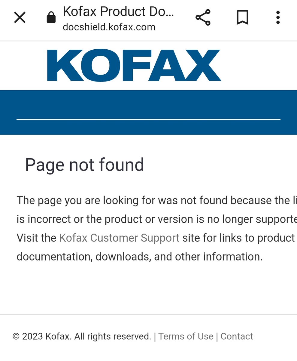 doc2data's tweet photo. @Kofax

Please provide a link to the Kofax TotalAgility 7.11 Technical Specifications, showing which Operating Systems are supported.

I'm getting Page Not Found 🤦🏻‍♂️ and I can't see it anywhere on the various portals.

https://t.co/tY38Kn4TyW https://t.co/r4Ku8Yjk7U