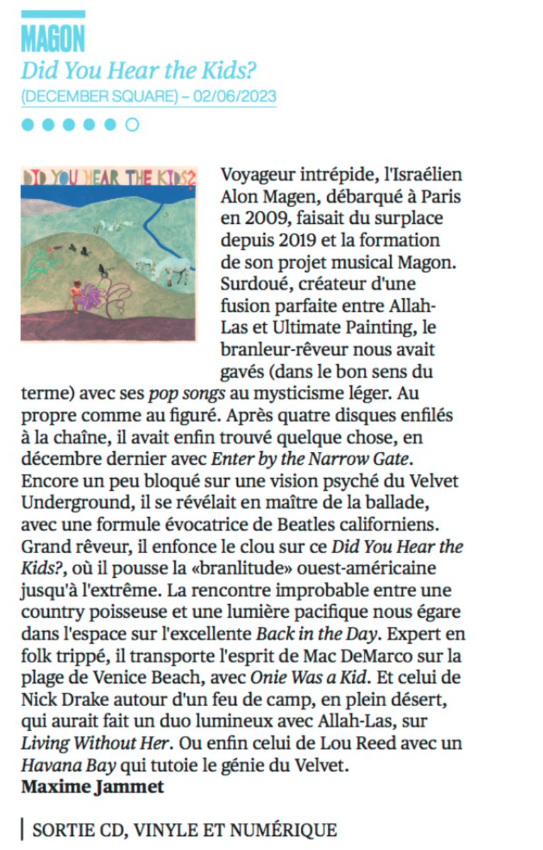 Cool album review on the new issue of @magicrpm ❤️🙏🏼