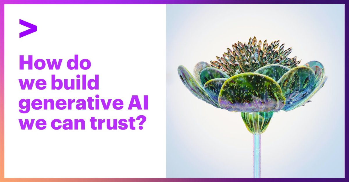 Markalox's tweet photo. Trust matters when it comes to #GenerativeAI- but what does this mean for businesses navigating the complexities of building these foundational models? Check Teresa Tung’s blog for more: https://t.co/cqZGtaXFth #AI #LLM https://t.co/XP0soXZzYW