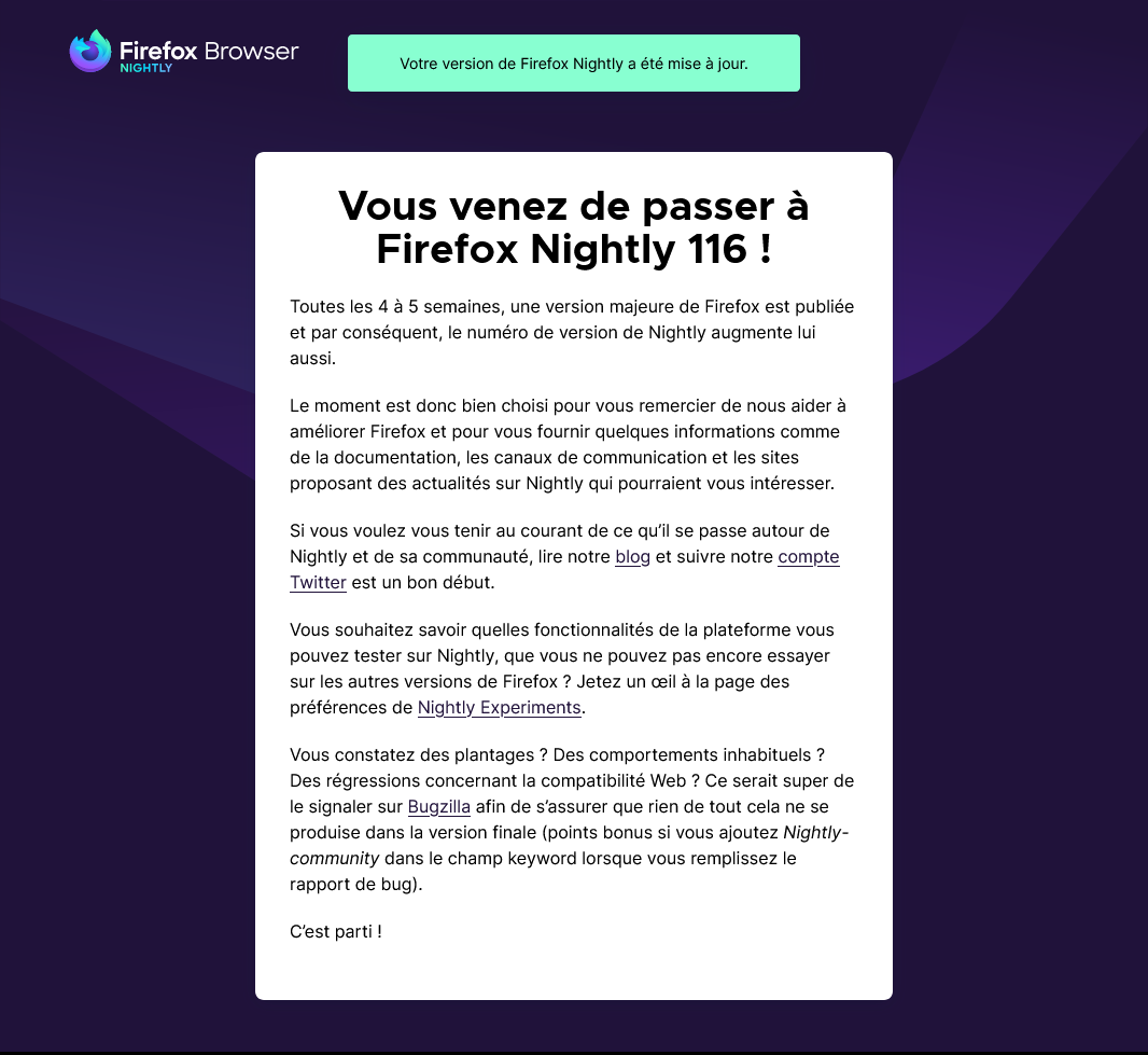 MozillaZineFr's tweet photo. Vous venez de passer @FirefoxNightly 116 ! #JourDeSorties https://t.co/GfuXmb6dw7