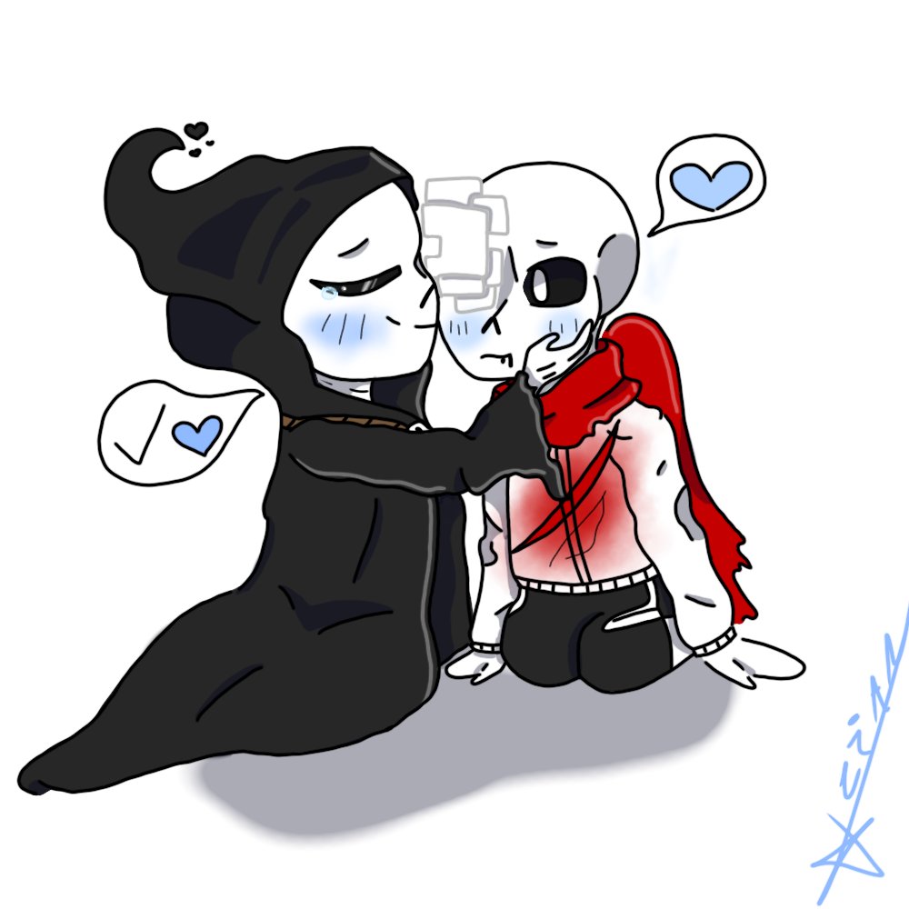 Heya, I've made a little afterdeath comic for a friend, but I wanted to share it here too, so here.
I'm really proud of this one ^^
#undertaleAU #afterdeath #genosans #Reapersans