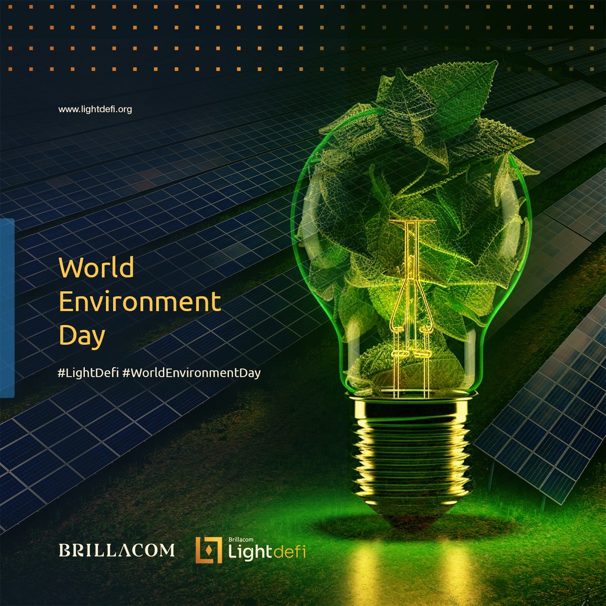 Light_DeFi's tweet photo. Light Defi is leading the way towards a sustainable future! By combining solar energy and blockchain technology, we are building a cryptocurrency optimized for sustainability and socio-environmental development. Join us on this transformative journey! #LightDefi #ESG #Sustainability
#Arbitrum
#WorldEnvironmentDay2023 
#WorldEnvironmentDay