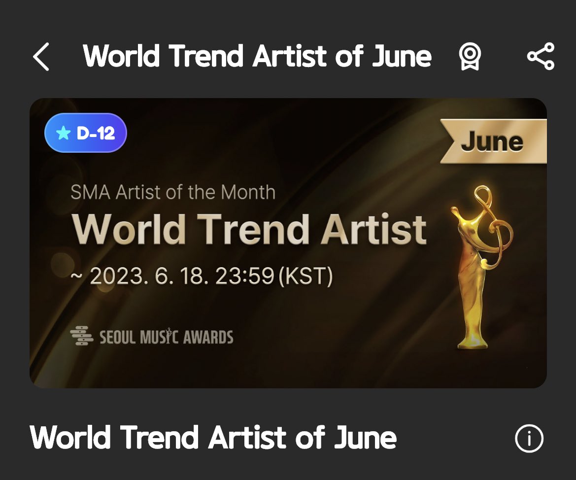 ريتويت🙏🏻
تصويت SMA،ينتهي بعد 12 يوم 
التصويت موجود في ثلاث تطبيقات كل تطبيق يشكل نسبه 
Fancast 50%
Idol champ 30%
Podoal 20%
حاليًا المرتبة 3 في fancast
المرتبة 16 في idol champ
التطبيق الاخير محظور عندي
شاركو في تصويتات تويتر صاحب التصويت بيحط القلوب للفائز ، شوفوهم بحسابي.