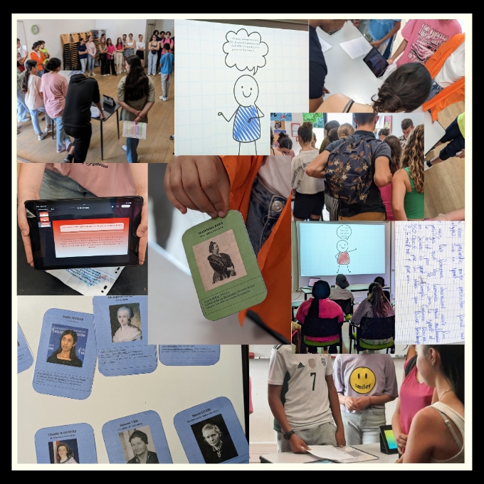 SSAC_Univfc's tweet photo. 𝗗𝗲𝘀 𝗰𝗼𝗹𝗹𝗲́𝗴𝗶𝗲𝗻𝘀 𝘀𝘂𝗿 𝗹𝗲 𝗖𝗮𝗺𝗽𝘂𝘀
🤩 Aujourd’hui journée de restitution sur le Campus de la Bouloie après une année de sensibilisation Egalité fille-garçon dans les filières scientifiques
Actions menées @fc_univ #DRDFEBFC dir dép @Egal_FHDoubsJura @acbesancon https://t.co/0y2rEKwAV5