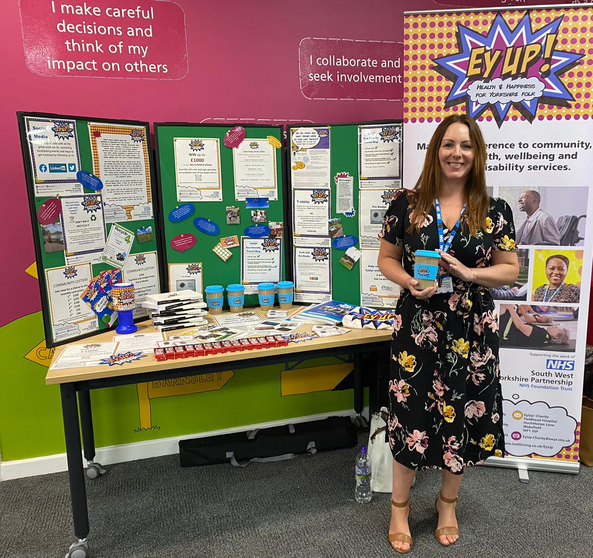 Great to be back at the welcome event today joined my our new team member Marie <a href="/EyUpCharity/">EyUp! NHS Charity</a>  <a href="/SalmaYasmeen_1/">Salma Yasmeen</a> <a href="/janaharris04/">Jana Harris 💙</a> <a href="/barnsleybart/">Sue Barton</a> <a href="/allofusinmind/">SouthWestYorkshire Partnership NHS FoundationTrust</a>