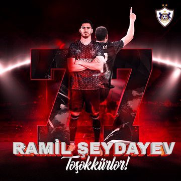 🇦🇿| Ramil Sheydayev, QARABAĞ'a veda etti. ✍️ @AzerbaycanFutbo 📌Sheydayev'in #Qarabağ performansı: 👕 116 Maç ⚽ 37 Gol 🅰️ 12 Asist 🏆 2 Lig Şampiyonluğu 🏆 1 Azerbaycan Kupası 🥇2023 Azerbaycan Premier Lig Gol Kralı