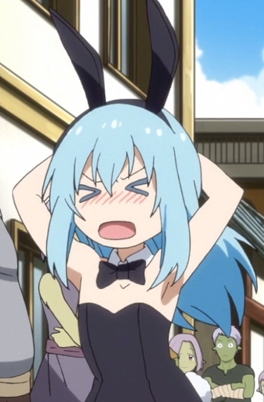 『𝕽𝐢𝐦𝐮𝐫𝐮 𝕿𝐞𝐦𝐩𝐞𝐬𝐭』 on Twitter ""Noooo! Not again!" Rimuru, in a bunny