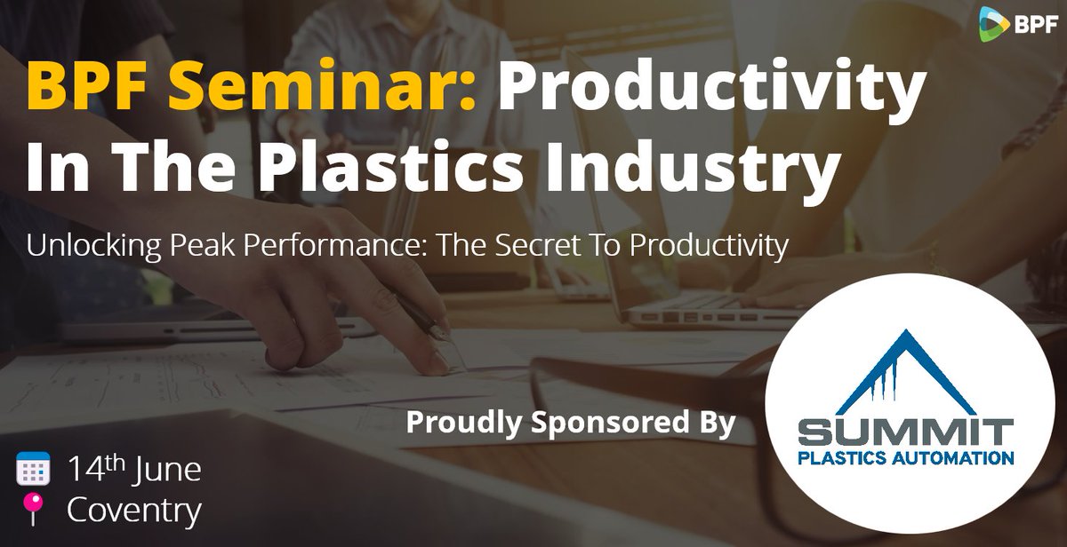 Productivity Improvement, Where to Start? is the subject of my presentation to the British Plastics Federation next week in Coventry - part of a day on Productivity. Links below if you wish to register @thebpf bpf.co.uk/events/product…