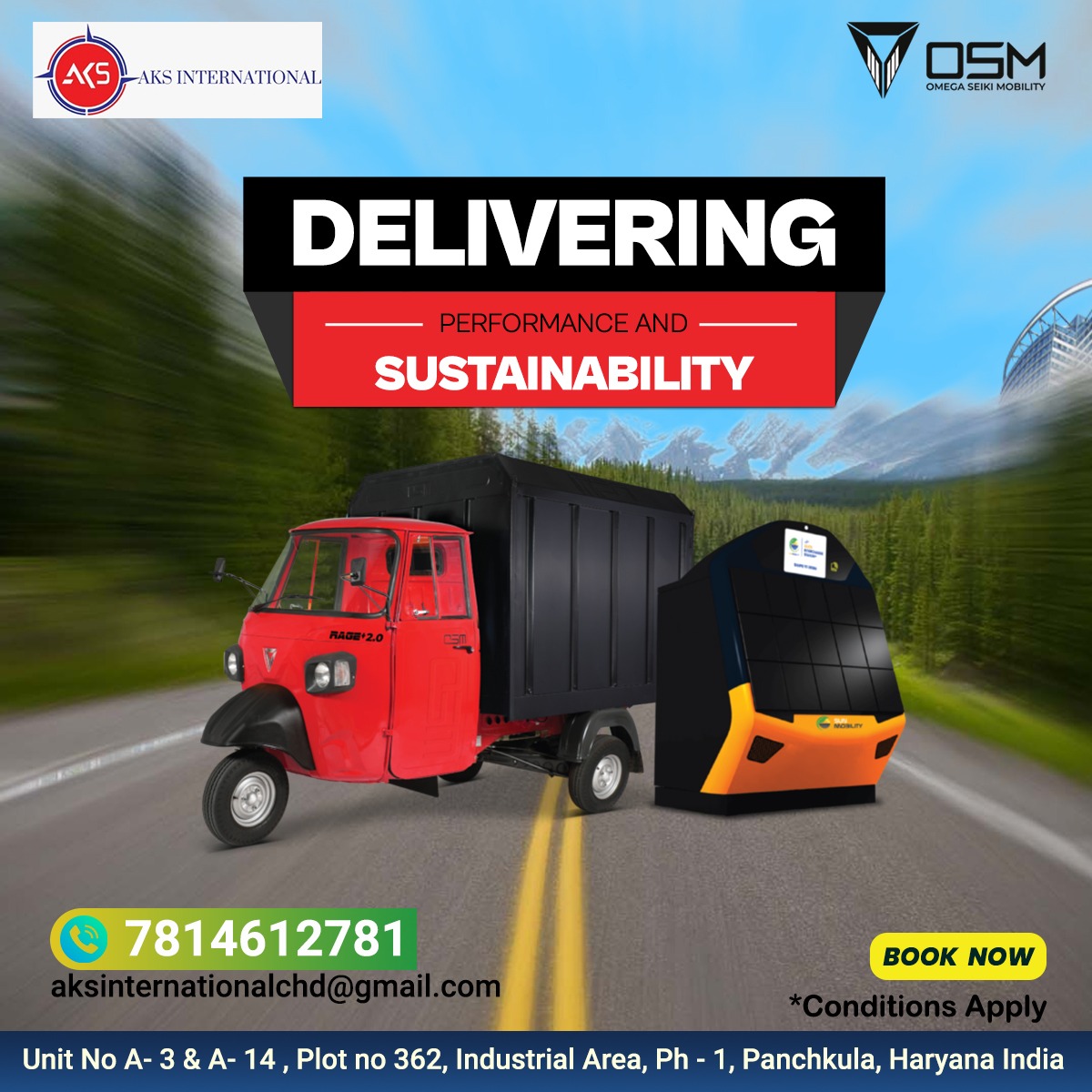 Delivering Performance And Sustainability
#ecofriendly #greentransportation
Contact us now for the best Electric Vehicle👇
📞 Call us- 7814612781
📫 Mail us- aksinternationalchd@gmail.com
.
.
#OmegaSeikiMobilityPanchkula #threewheelerinpanchkula #elctricrage #rage #EV
